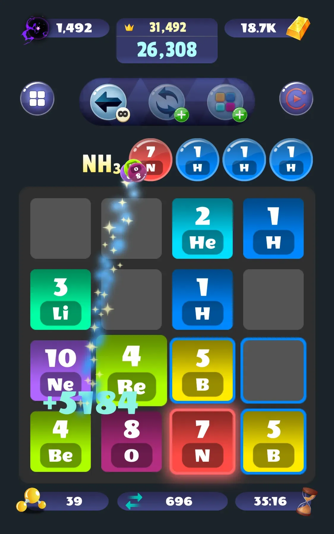 Atomic Tiles gameplay